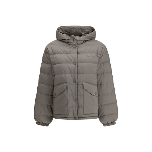 Gray Recycled Polyester Coat